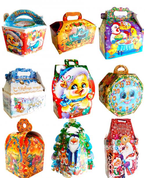 Новогодние коробки для конфет